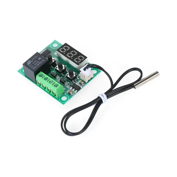 ماژول ترموستات دیجیتال XH-W1209 دارای نمایشگر و کلیدهای کنترلی
