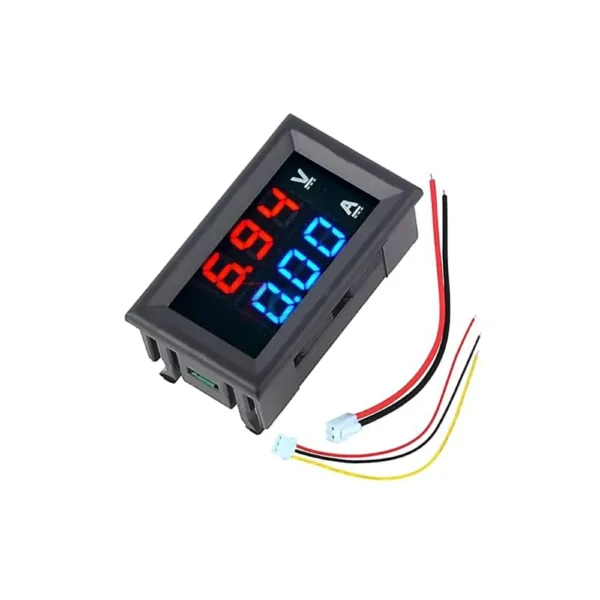 ولت متر آمپر متر 10A 100V DC قرمز آبی